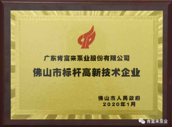 九游·官方端网站-Jiuyou 9(中国)喜获“佛山市标杆高新技术企业”称号